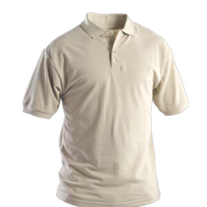 biege polo short sleeves