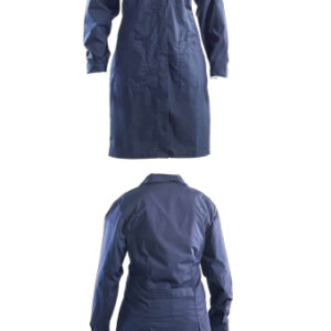 blue long coat for women
