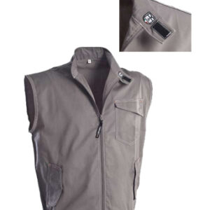 bg line waistcoat grey
